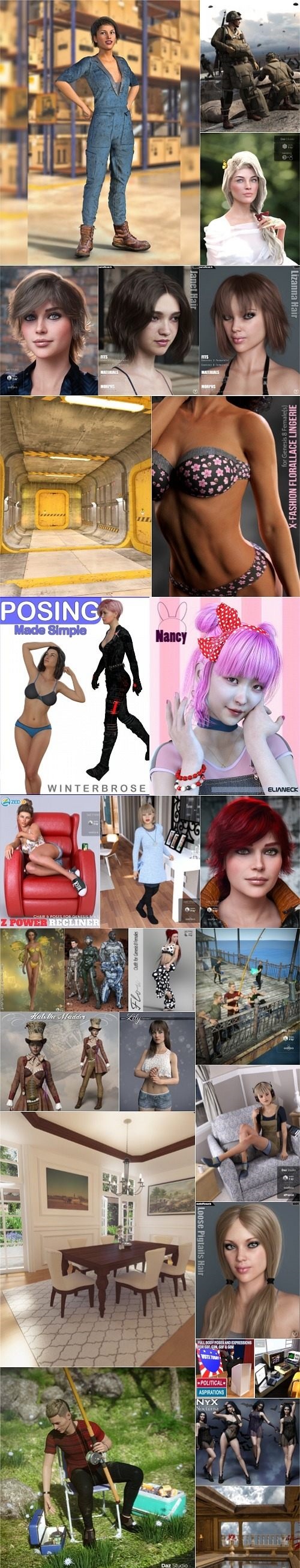 Daz 3D, Poser Bundle 1 May 2019