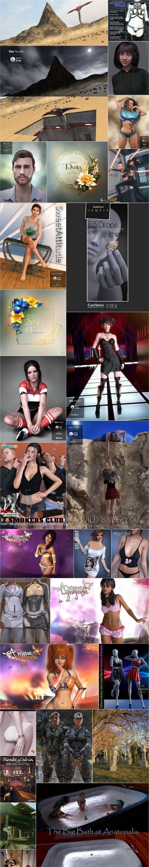 Daz 3D, Poser Bundle 6 May 2019