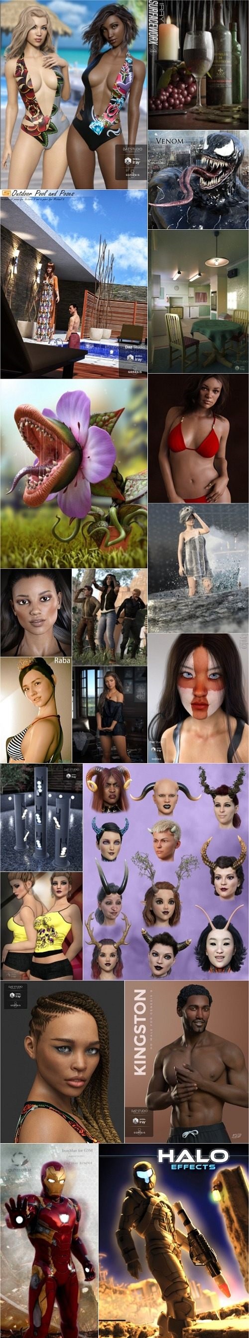 Daz 3D, Poser Bundle 3 June 2019