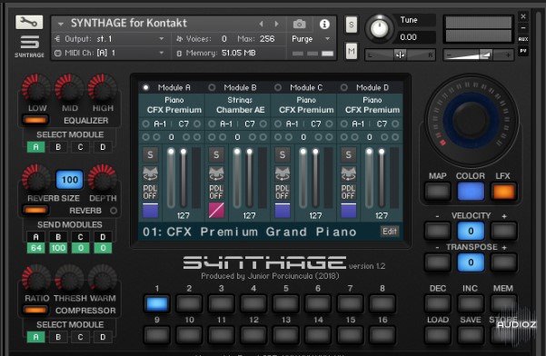 Júnior Porciúncula - Synthage 1.2 KONTAKT screenshot