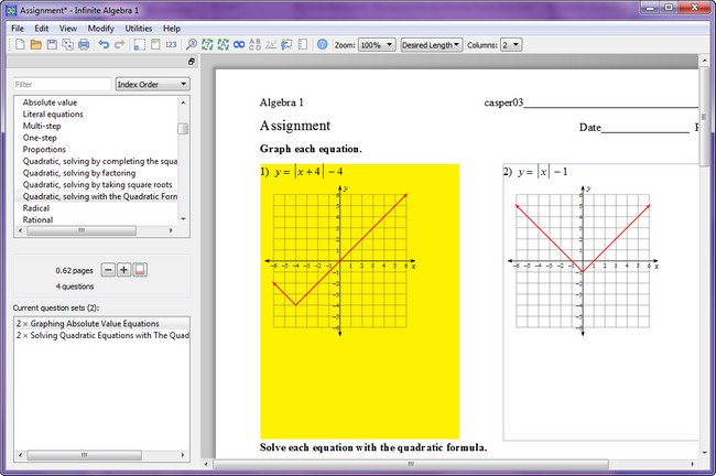 Infinite Algebra 1 v2.41 Retail + Portable