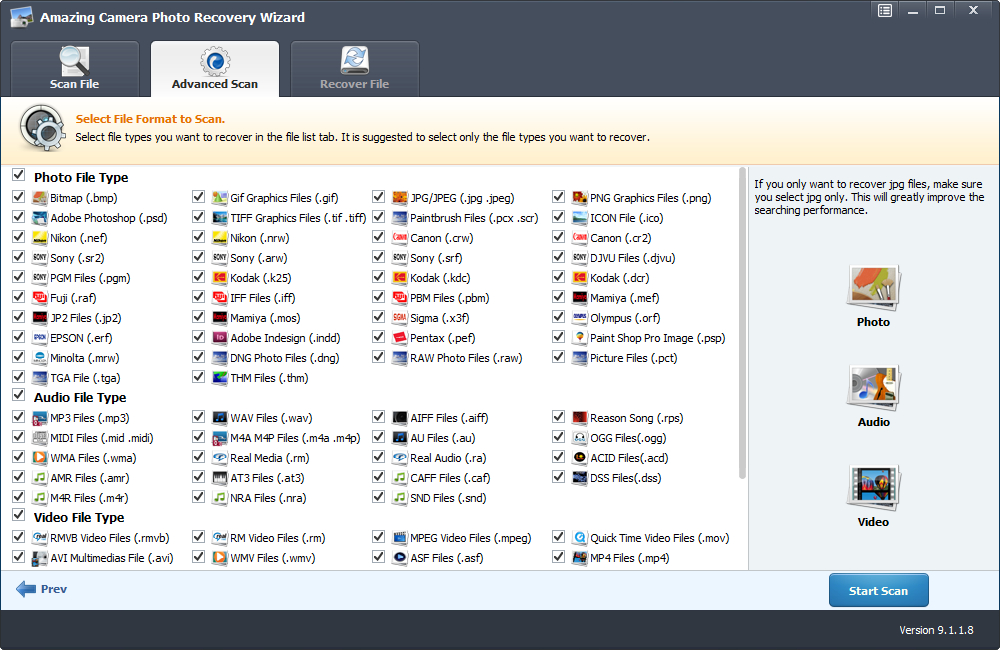 Amazing Camera Photo Recovery Wizard 9.1.1.8 Multilingual