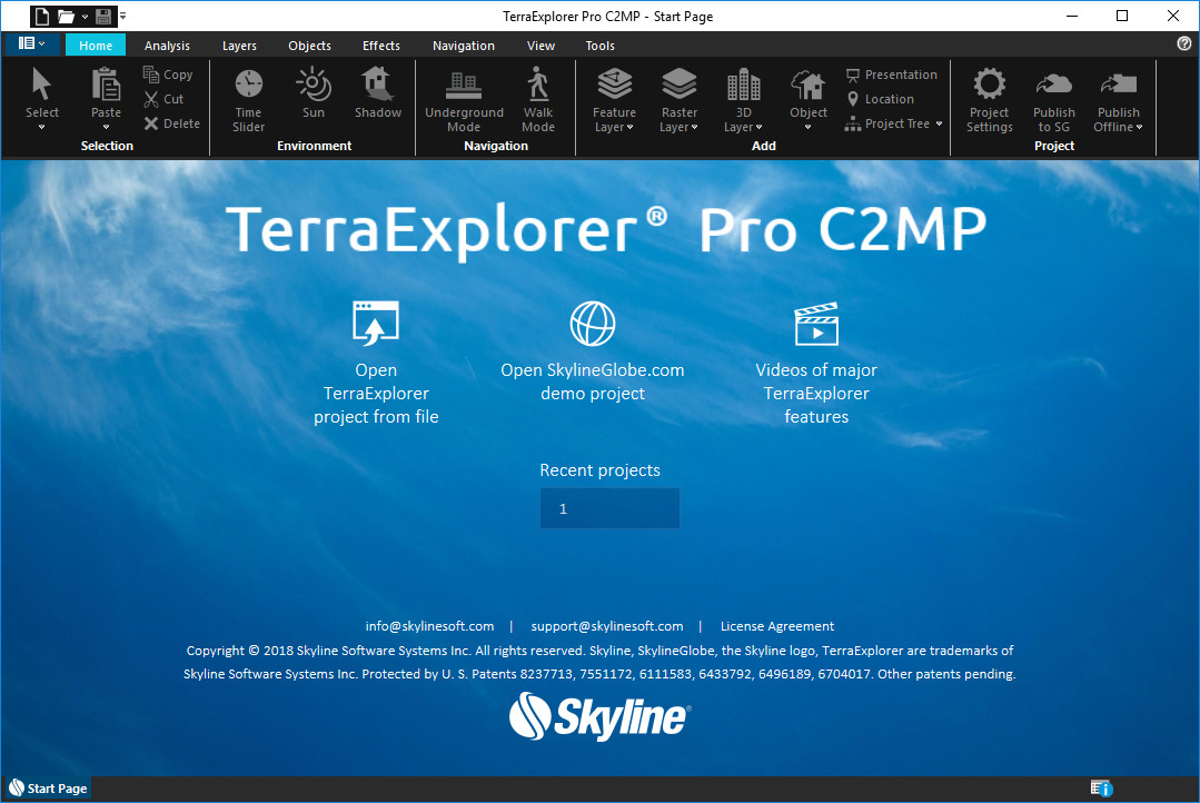 Skyline TerraExplorer Pro 7.0.2.2809