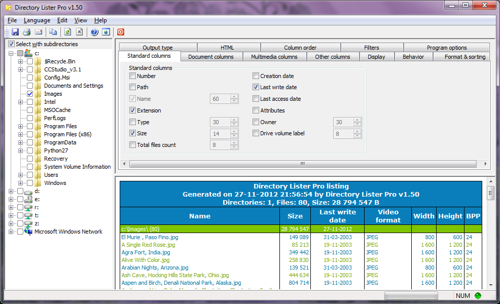 Directory Lister Pro 1.68 Enterprise Edition (x86/x64)