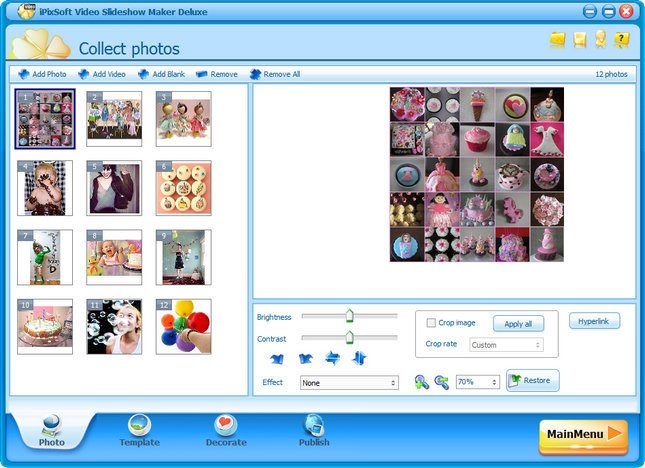 iPixSoft Video Slideshow Maker Deluxe 3.3.0.0