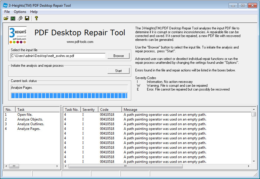 3-Heights PDF Desktop Repair Tool 4.10.26.3