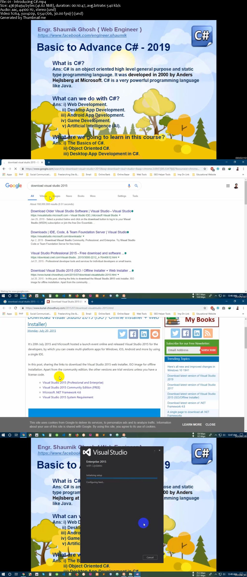 Mastering C#: The Definitive Video Series to Applying Fundamental through Advanced C# (C sharp) Techniques