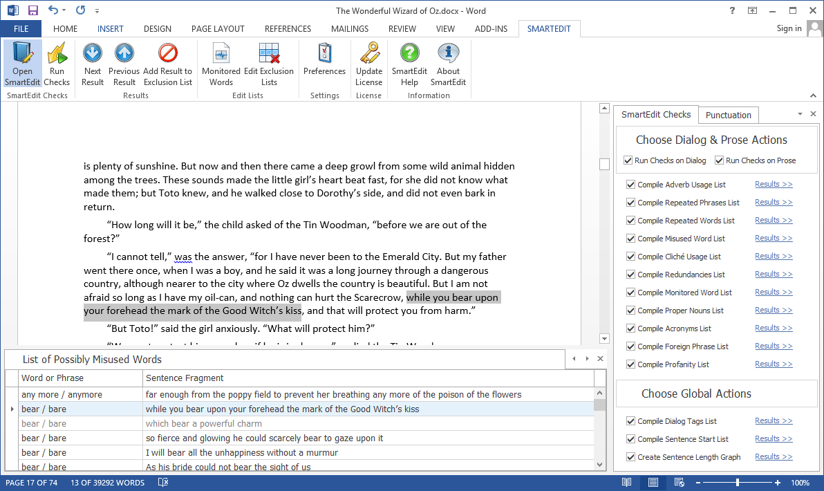 SmartEdit Pro for Word 7.2