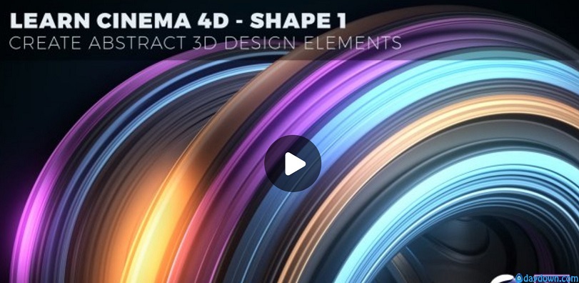 Skillshare – Learn Cinema 4D – Create Abstract 3D Design Elements – Shape 3