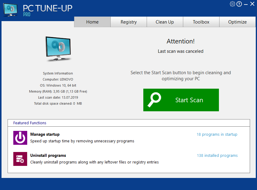 Large Software PC Tune-Up Pro 5.3.2.0 Multilingual