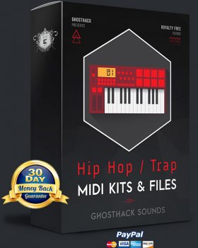 Ghosthack Hip HopTrap MIDI Kits and Files WAV MiDi screenshot