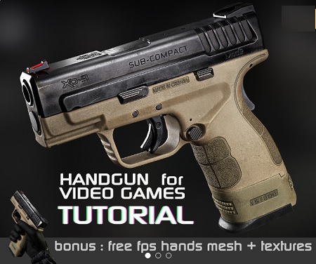 Gumroad – Handgun for Video games Tutorial by Eugene Petrov