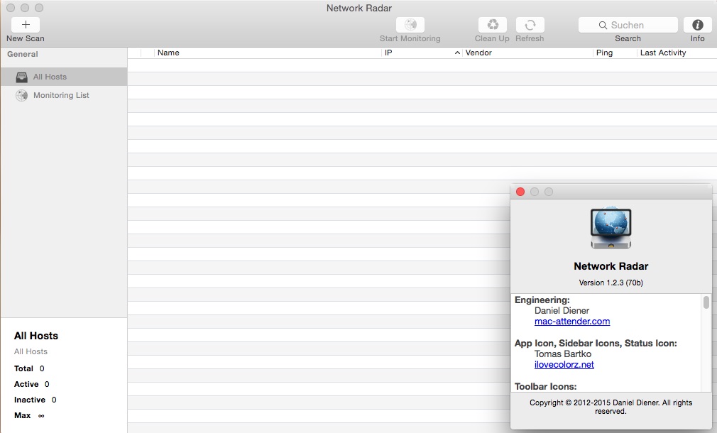 Network Radar 1.2.3 Multilingual Mac OS X