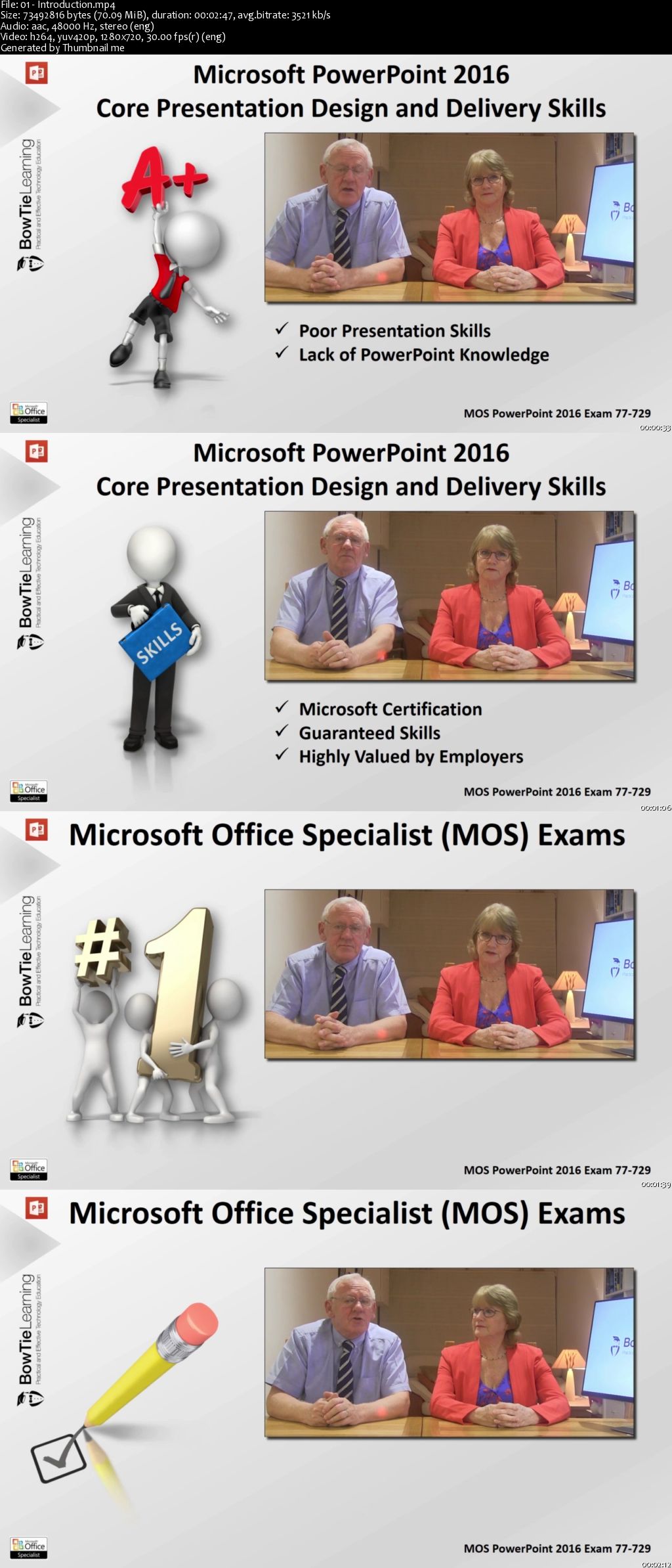 77-729: MOS PowerPoint Certification Practice Tests and Video Solutions