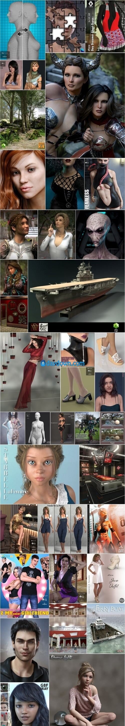 Daz 3D, Poser Bundle 1 August 2019