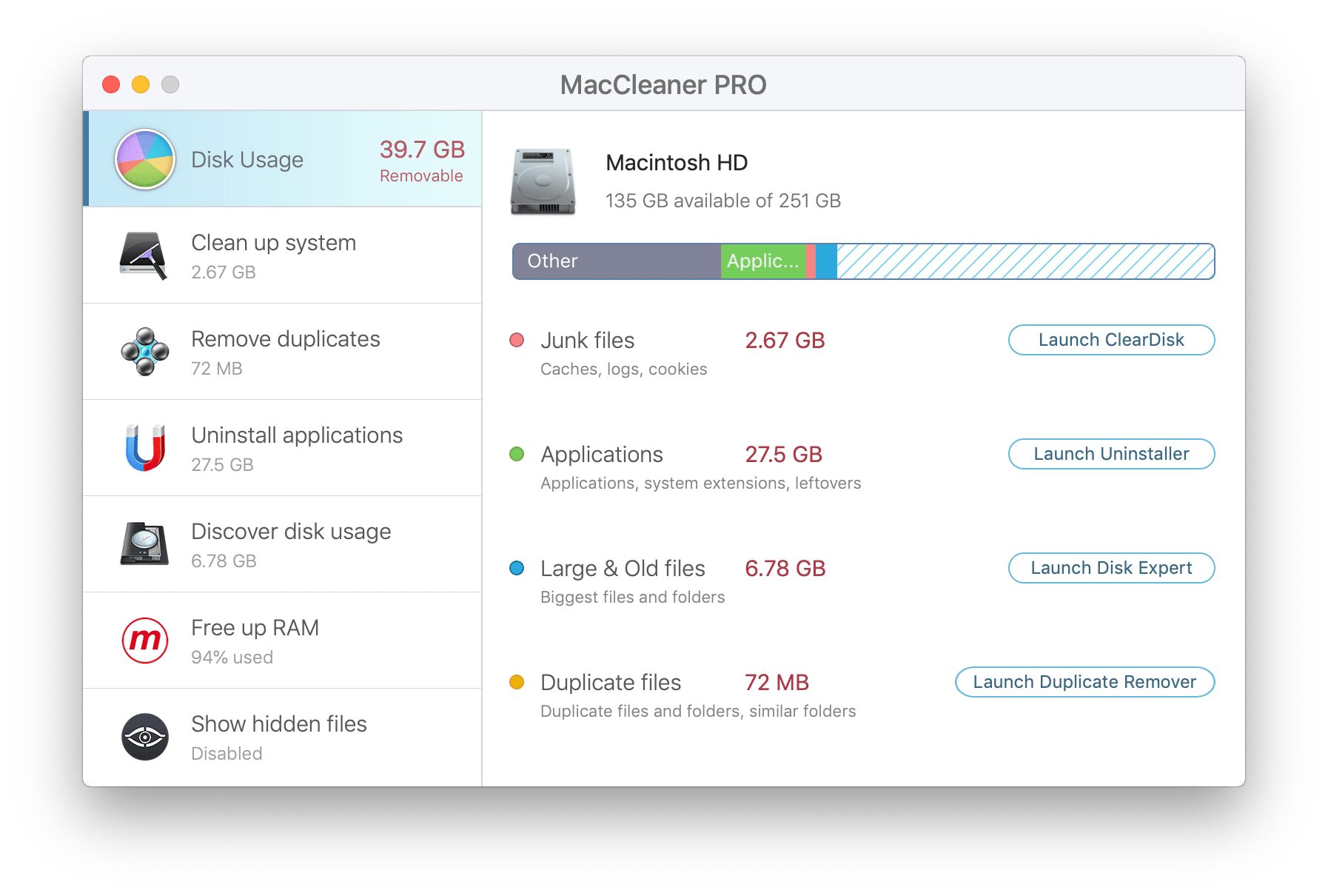 MacCleaner PRO 1.2 macOS