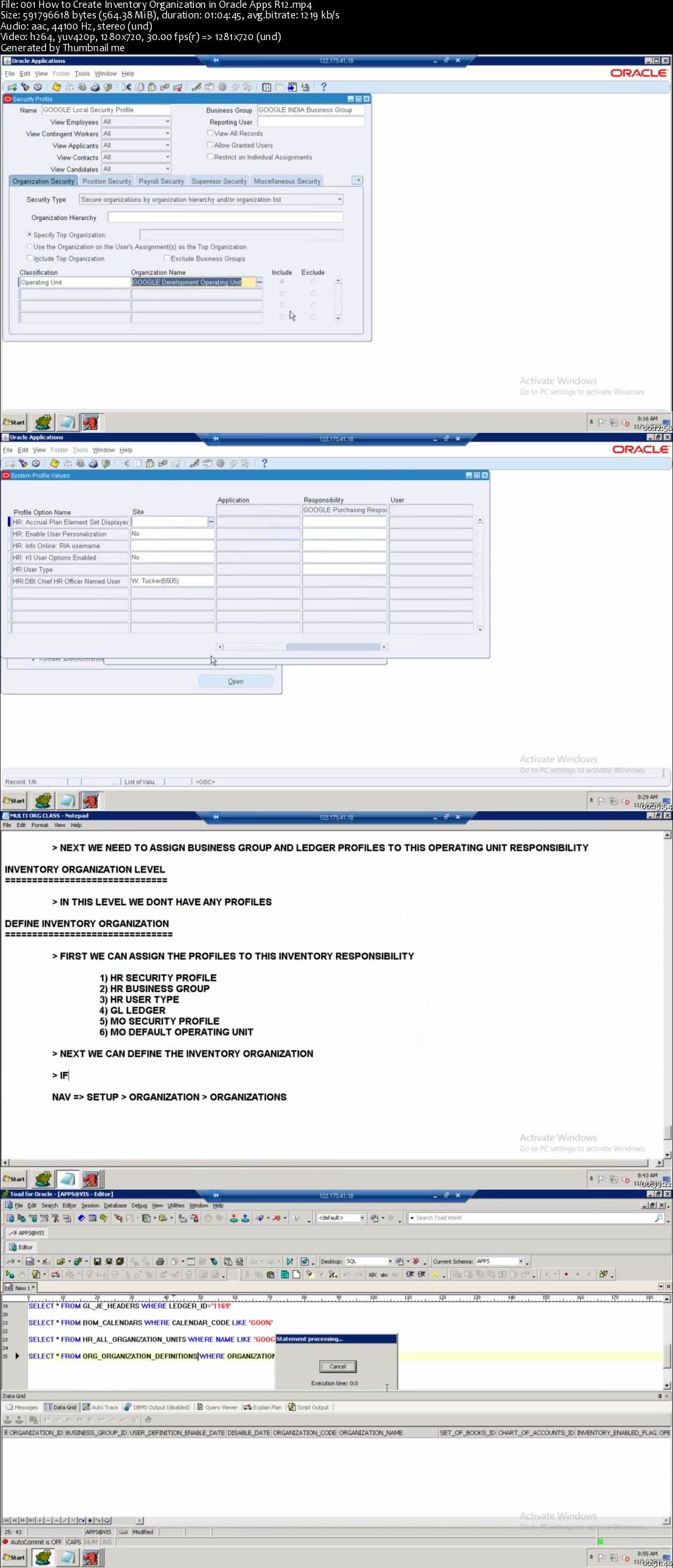 Learn Complete Inventory Module (Technical) in OracleAppsR12