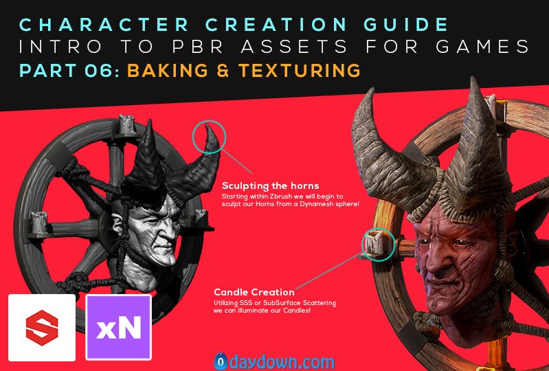 Skillshare – Character Creation Guide: PBR Assets for Games: Part 06: Baking & Texturing