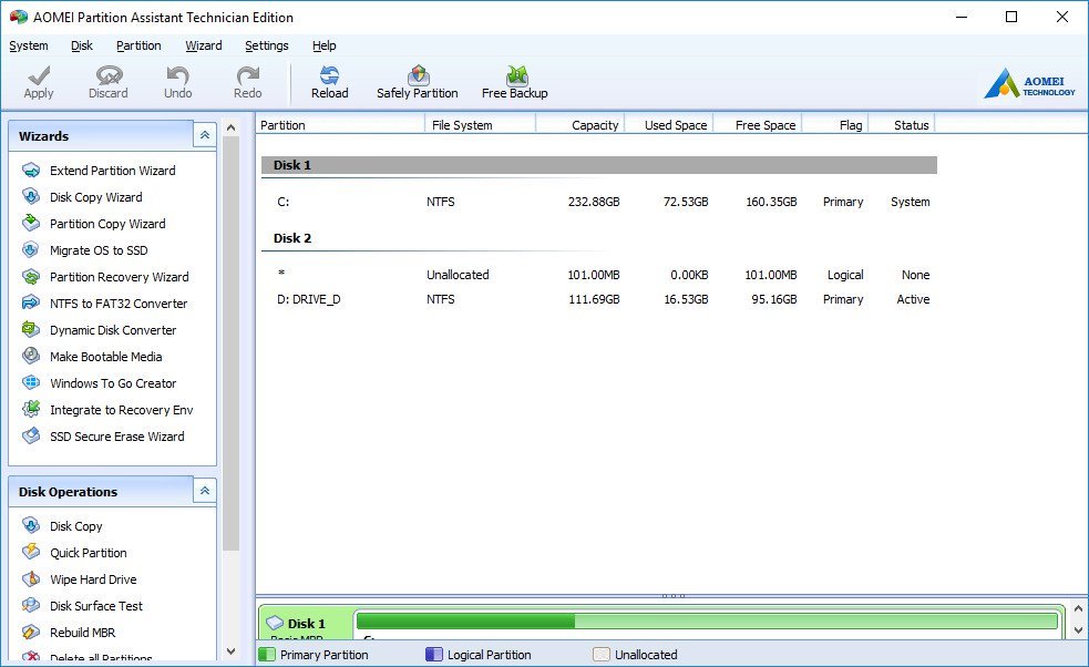 AOMEI Partition Assistant 7.1 All Editions Multilingual