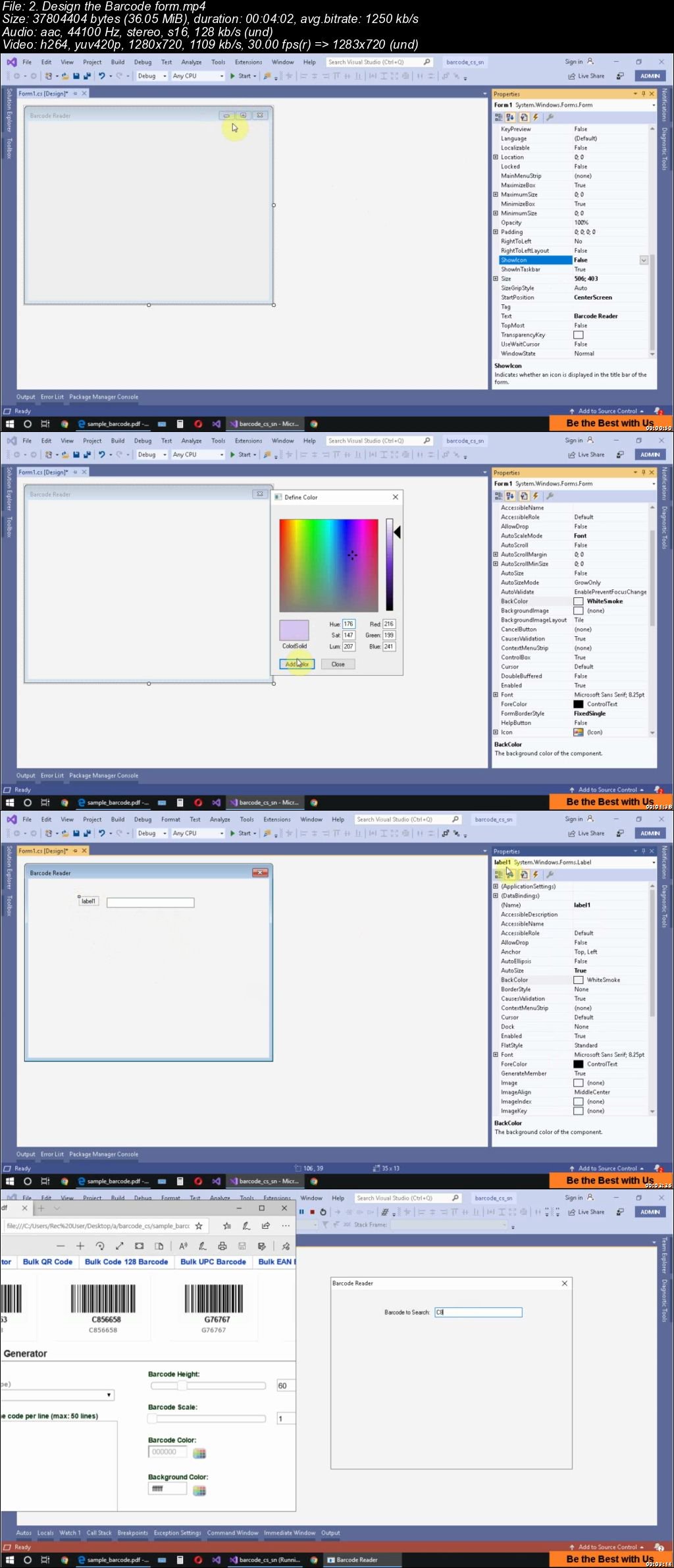  Using Barcode Scanner in C# and SQL, SQL Server Database 