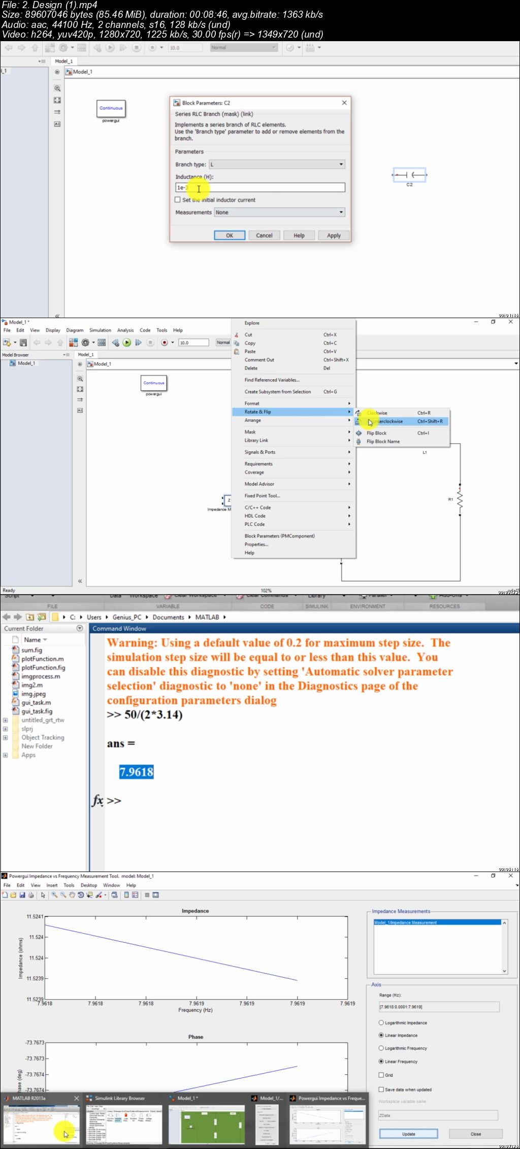  AC Circuit & Power Analysis using MATLAB SIMULINK 