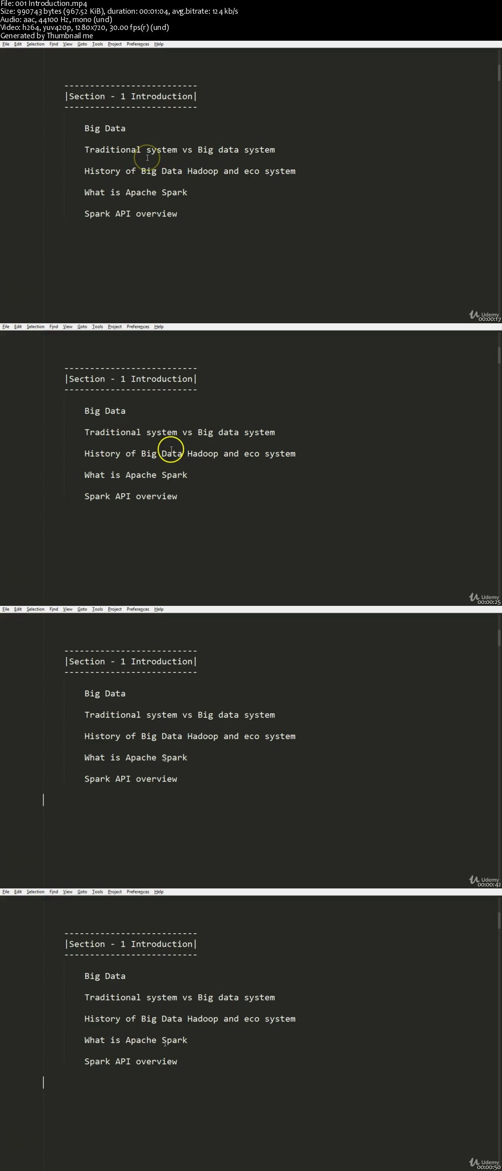 Big Data Analysis with Apache Spark PySpark: Hands on Python