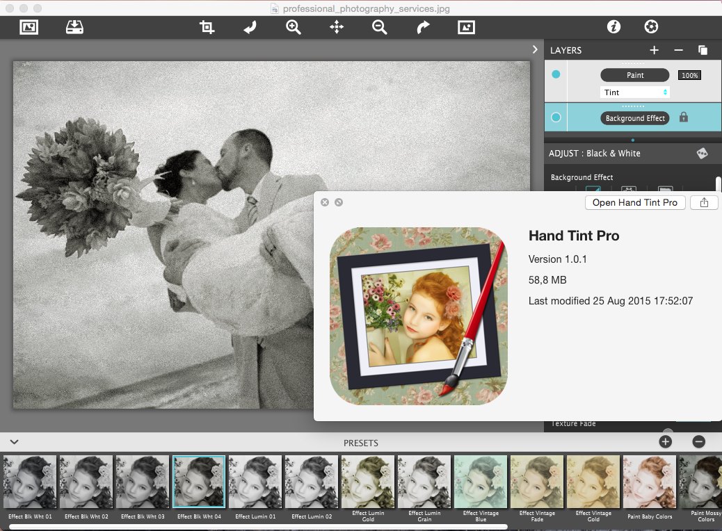 JixiPix Hand Tint Pro 1.0.1 Mac OS X