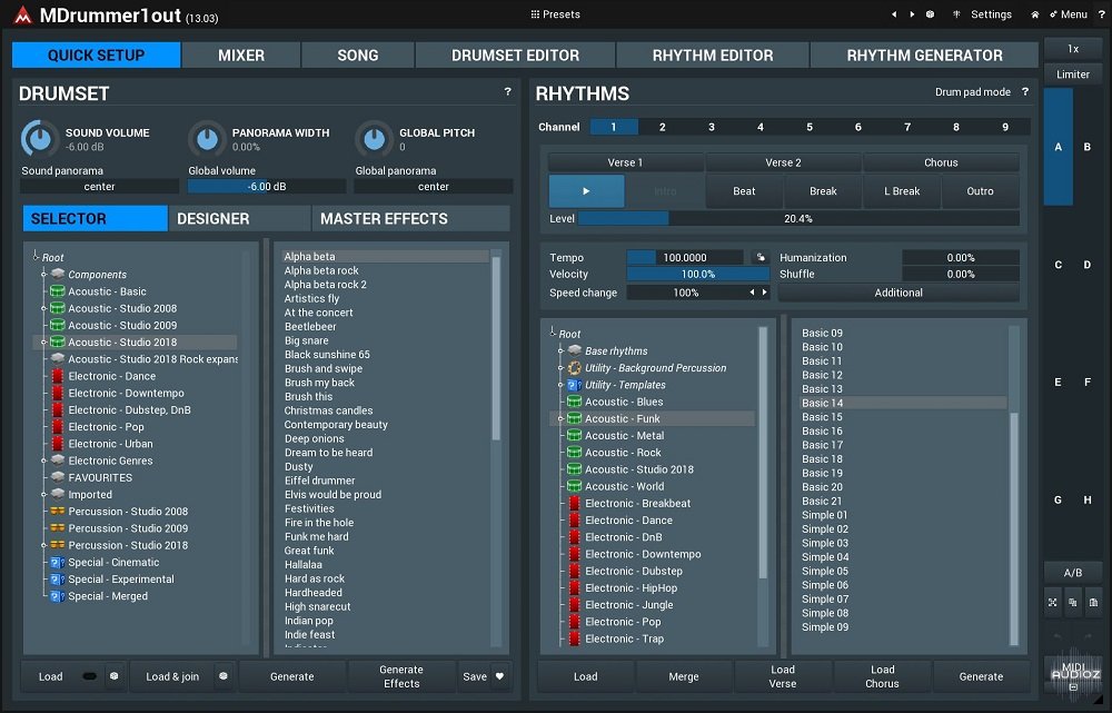 MeldaProduction Essentials for MDrummer-R2R screenshot