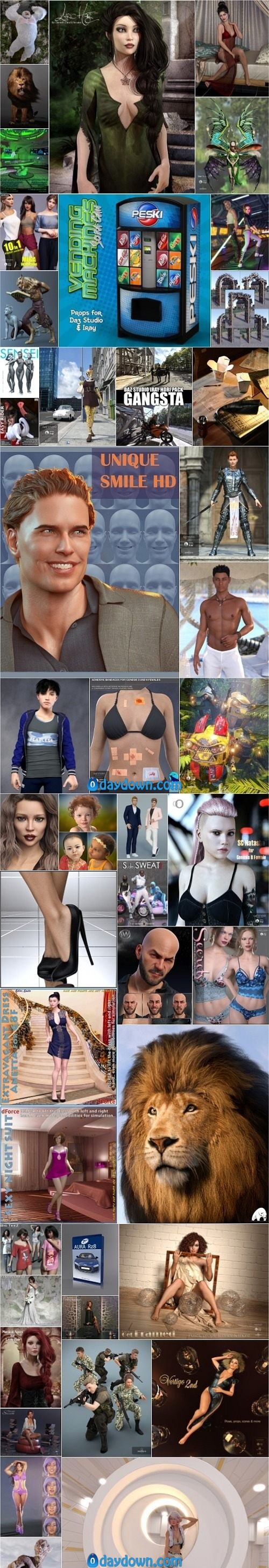 Daz 3D, Poser Bundle 1 October 2019