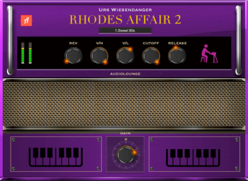 Audiolounge Urs Wiesendanger Rhodes Affair 2 Preset Player MacOSX AU VST screenshot