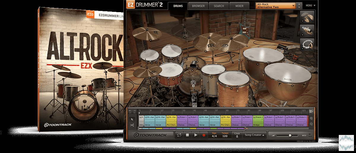 Toontrack Alt-Rock EZX v1.0.0 (SOUNDBANK) screenshot