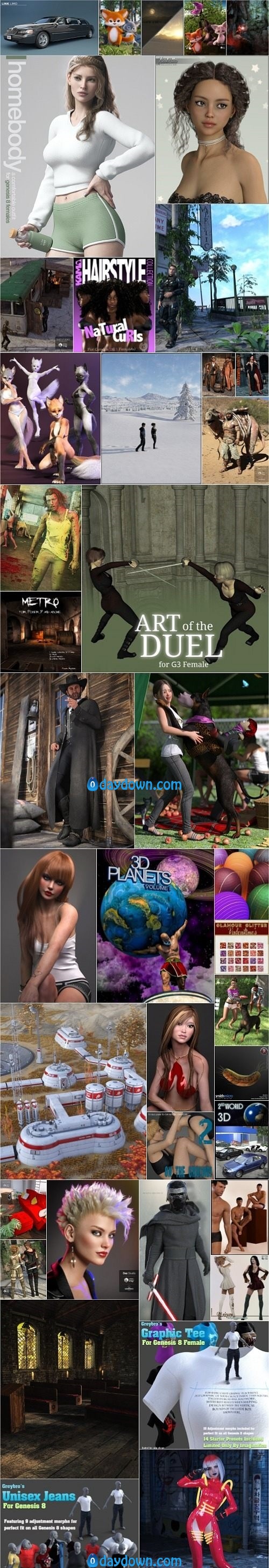 Daz 3D, Poser Bundle 7 October 2019