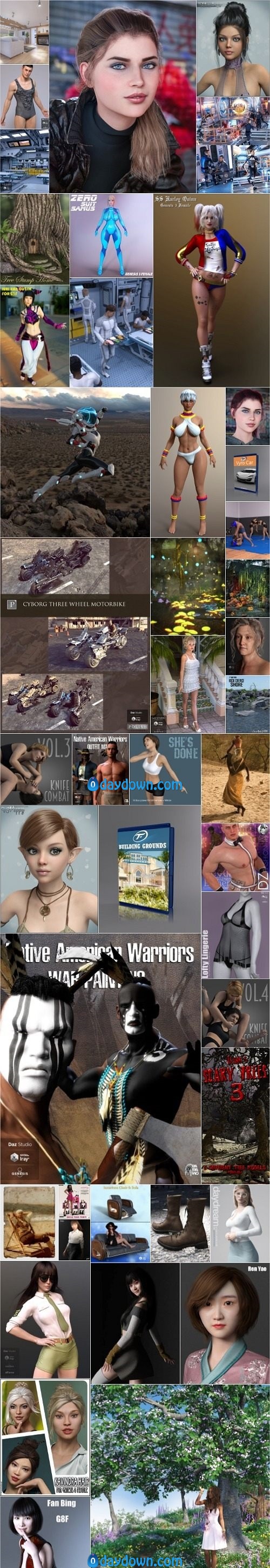 Daz 3D, Poser Bundle 1 November 2019