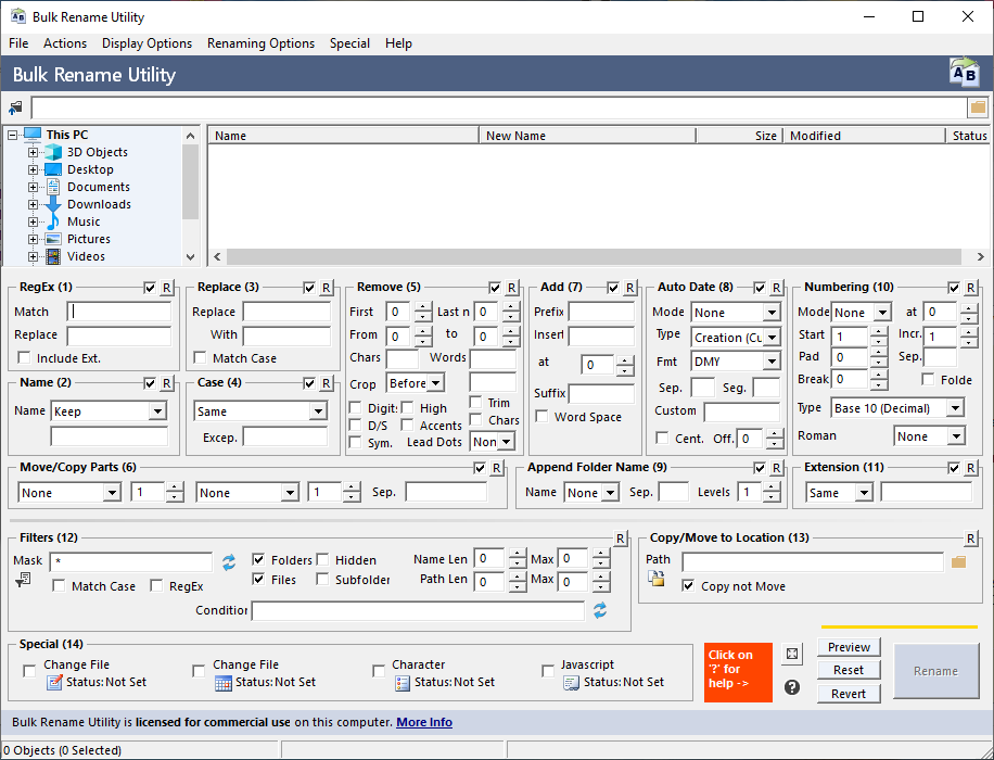 Bulk Rename Utility 3.1.0.0 Commercial