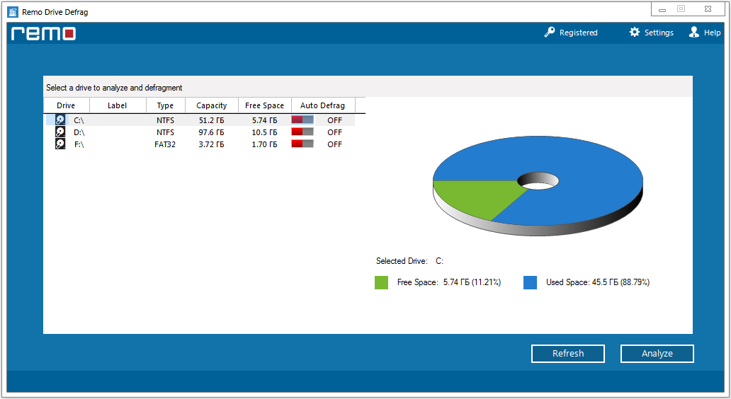 Remo Drive Defrag 2.0.0.44