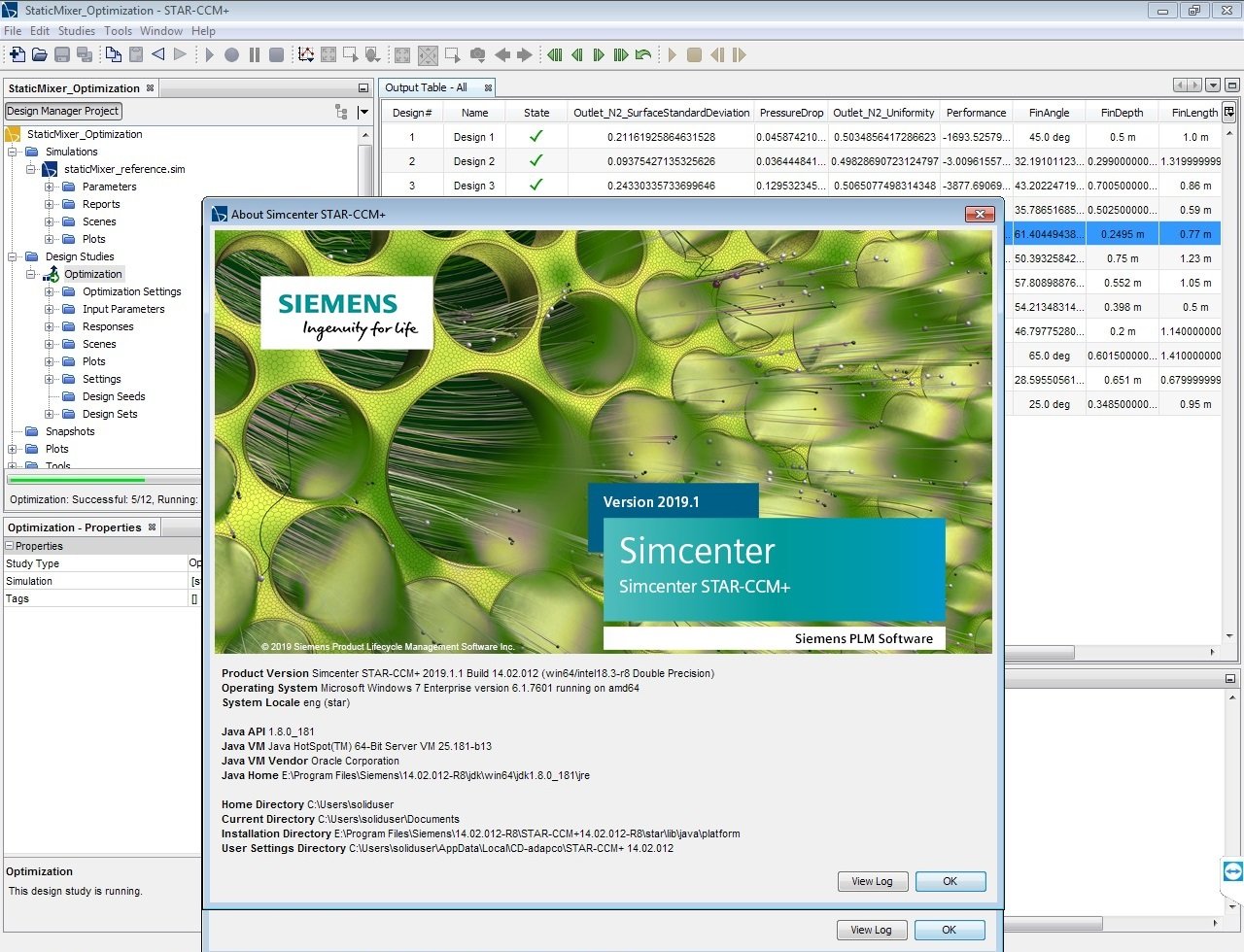 Siemens Star CCM+ 2019.1.1 (build 14.02.012-R8 double precision)