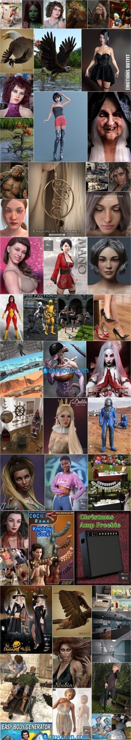 Daz 3D, Poser Bundle 2 December 2019