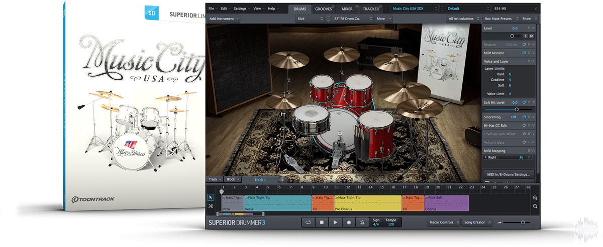 Toontrack Music City USA SDX v1.5.0 screenshot