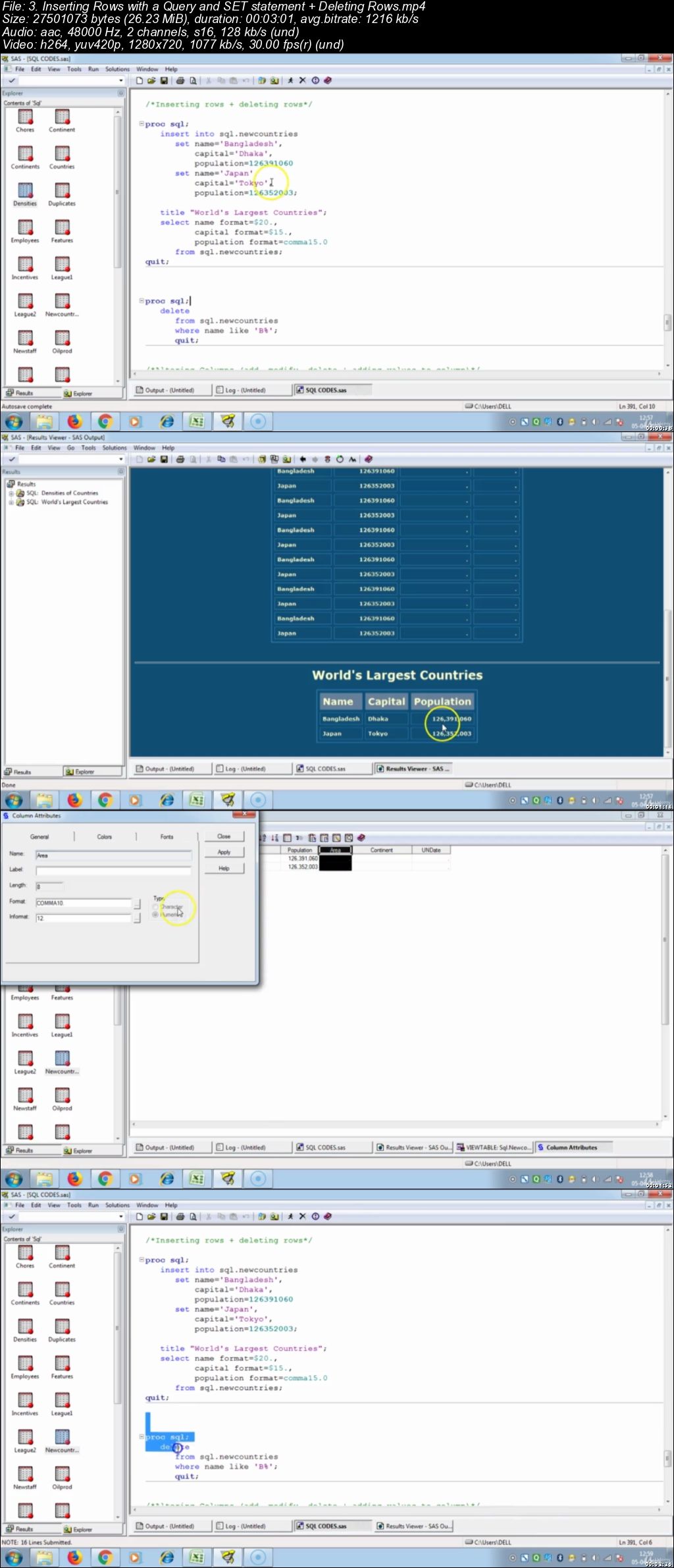  SQL for Advanced SAS Programming : Learn Hand-On 