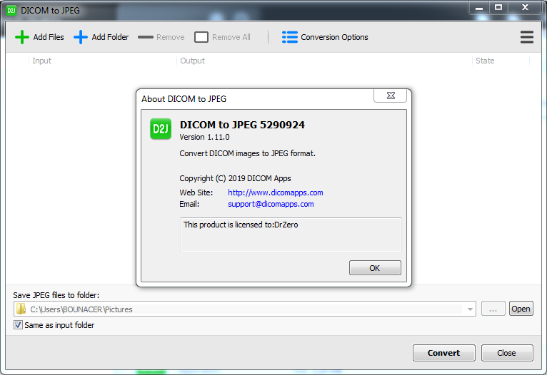 DICOM to JPEG  1.11.0