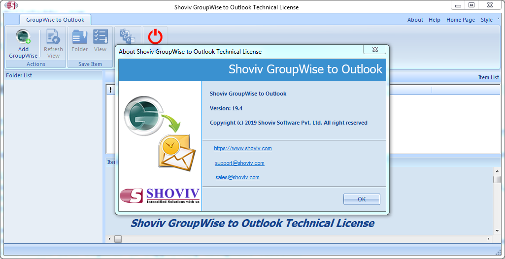 Shoviv Groupwise to Outlook Converter 19.4 (Technical License)