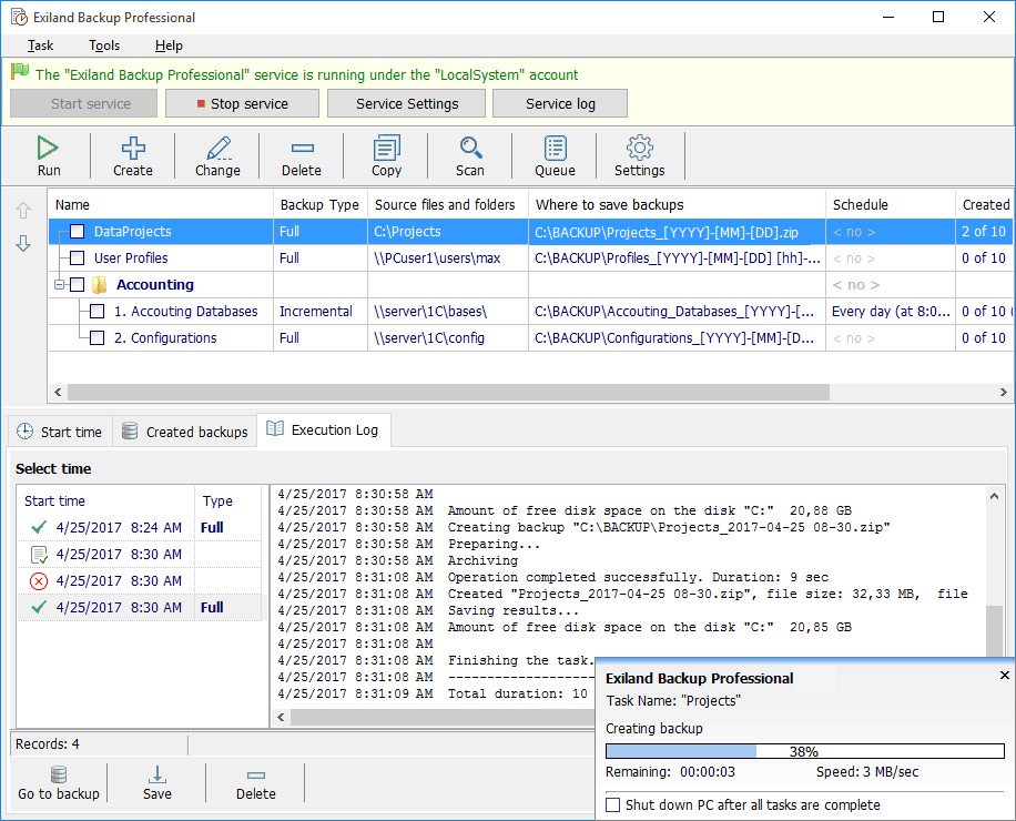 Exiland Backup Professional 5.0 Multilingual