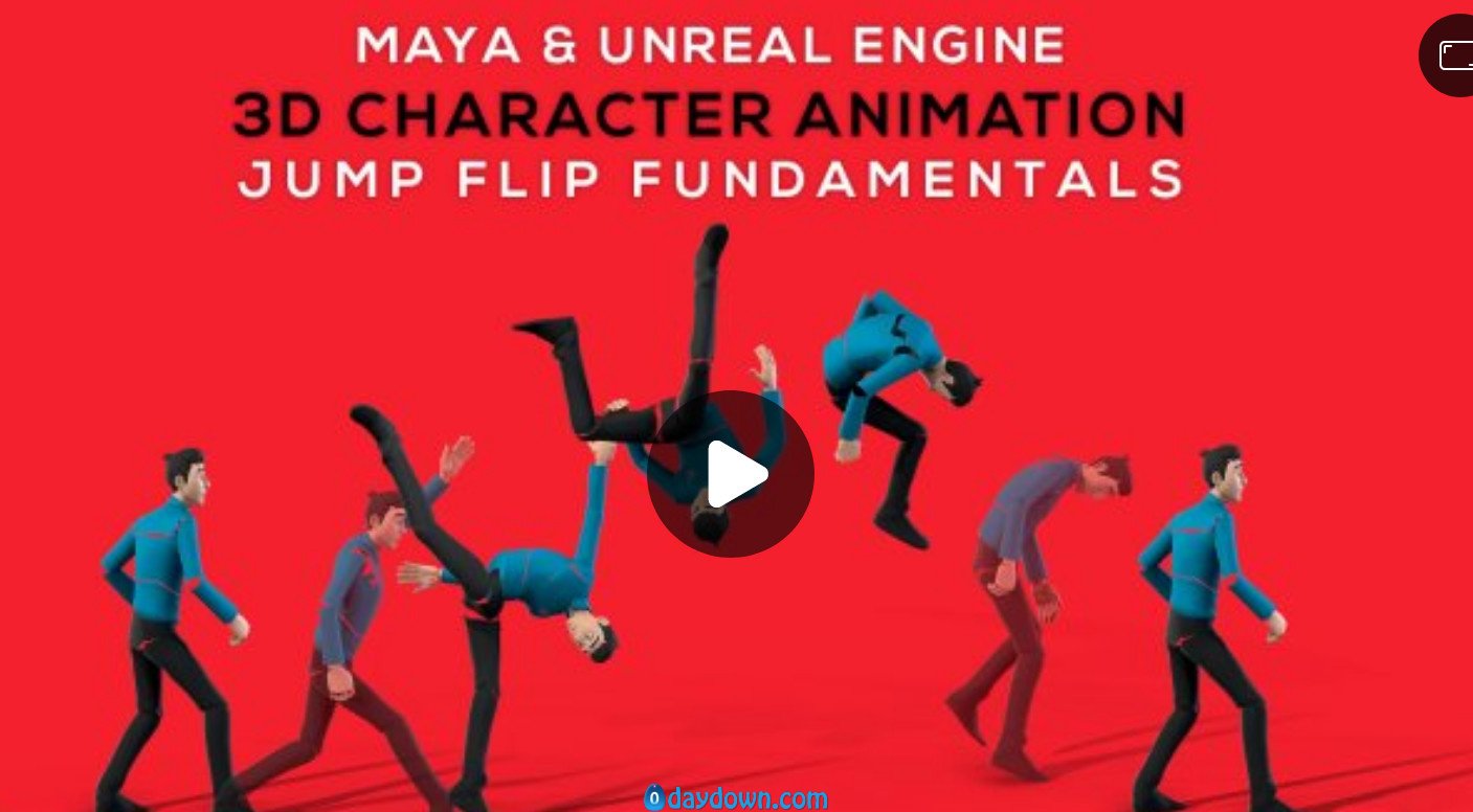 Skillshare – Maya & Unreal: 3D Character Animation Jump Flip Fundamentals | Part 02: The Landing | Body Mechanics