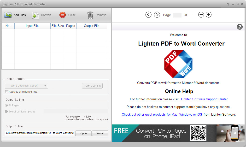 Lighten PDF to Word Converter 6.0.0 Multilingual + Portable