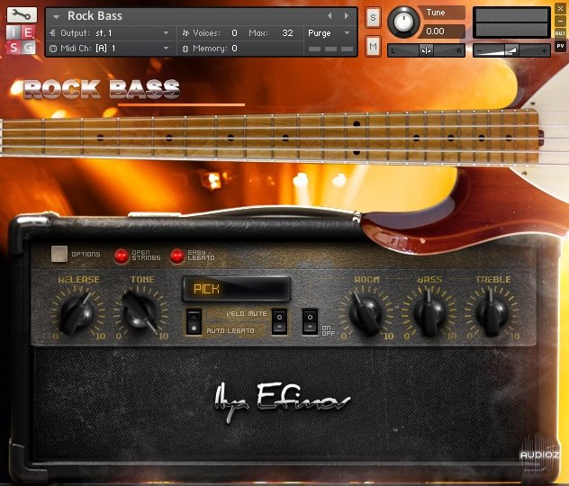 Ilya Efimov Rock Bass KONTAKT screenshot