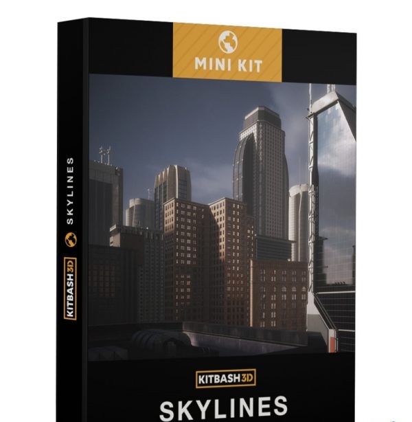 Kitbash3D – Mini Kit Skylines