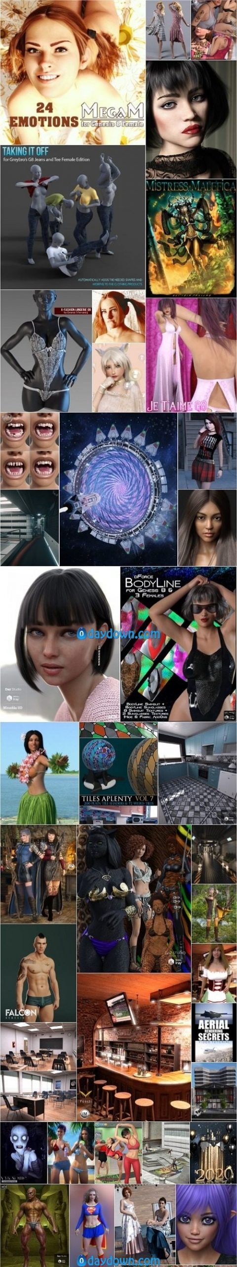 Daz 3D, Poser Bundle 2 January 2020