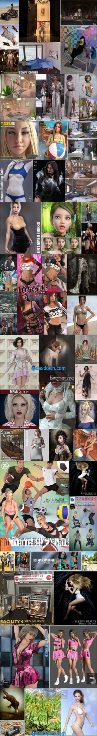 Daz 3D, Poser Bundle 3 January 2020