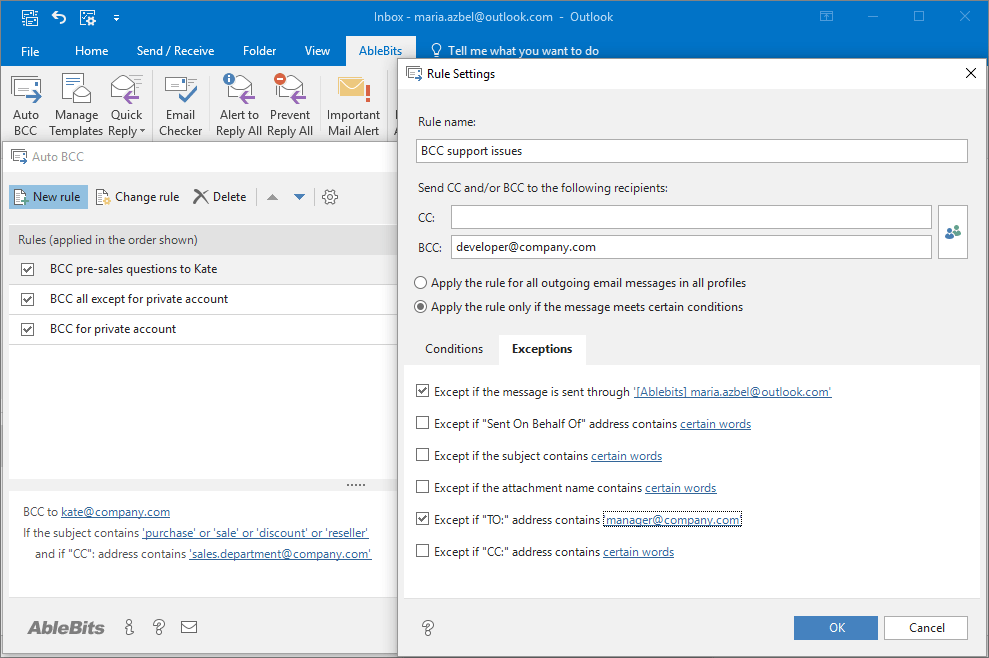 AbleBits Add-ins Collection for Outlook 2019.1.453.9896