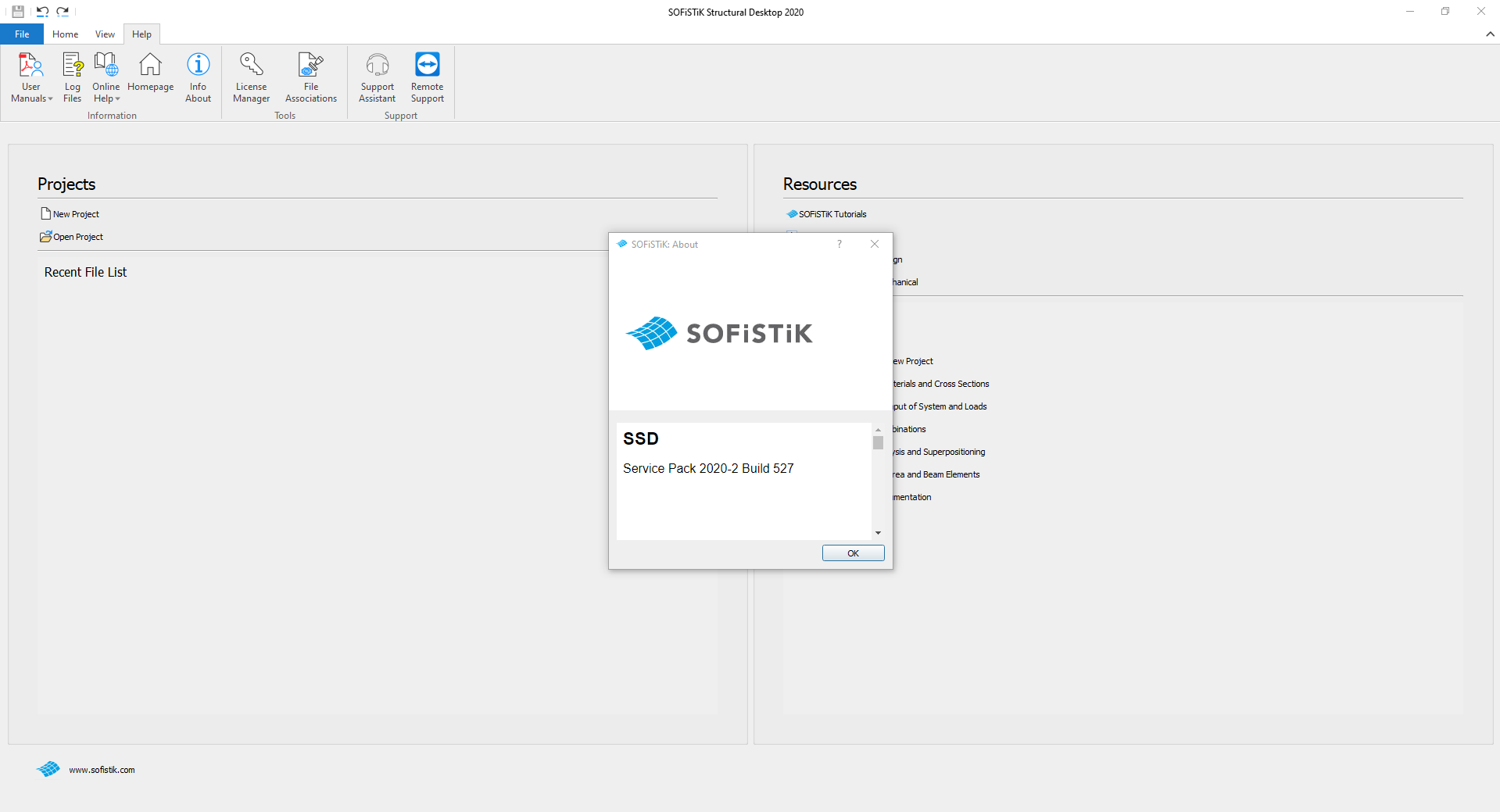 SOFiSTiK 2020-2 Build 527 (x64)